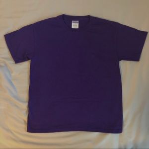 2/$12 Guildan Basic Purple Shirt